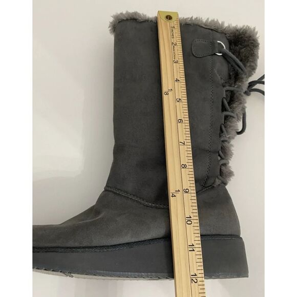 Rampage Women's Faux Fur Suede Knee High Fashion Boots size 7m - Picture 11 of 11